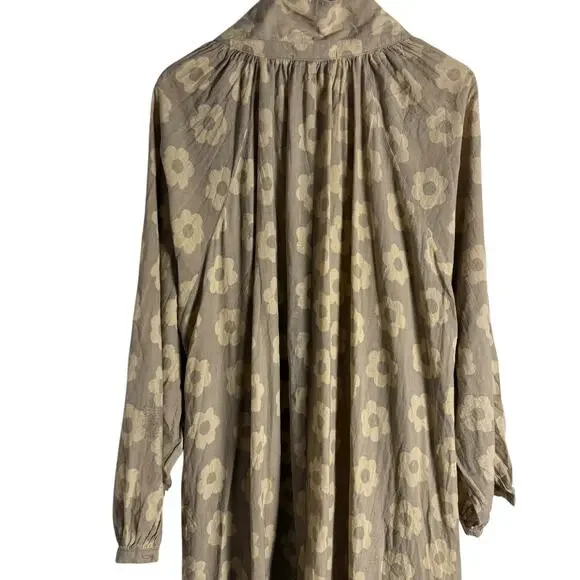 Christy Dawn The Rumi Mocha Daisy Beige Block Floral Print Maxi Dress Size XL - Picture 10 of 16